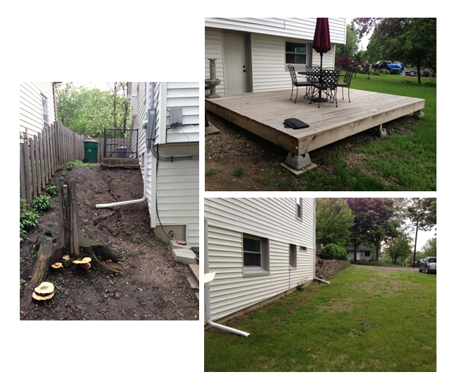 Garage - Patio Project Before